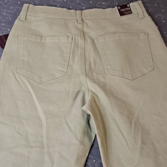 Gloria Vanderbilt Amanda Capri light fern jeans size 6 NWT - Picture 7 of 8